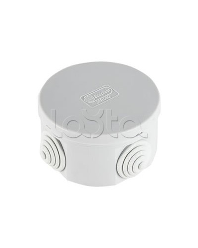 Экопласт JBR065 Коробка распред. о/п, D=65х35мм 4 вых., IP44 чёрный в Хасавюрте Распределительные коробки Pintop.ru