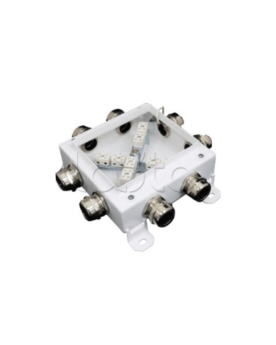 Коробка монтажная огнестойкая Гефест КМ-О (12к*10,0)-IP66 1212, 8 вводов 123х123х60 в Хасавюрте Распределительные коробки Pintop.ru