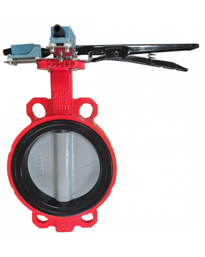 Затвор дисковый межфланцевый Зт50/1.6-УФ.УХЛ4-Аква-Гефест с рукояткой в Хасавюрте Затворы дисковые Pintop.ru