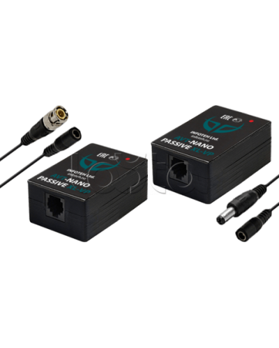 Комплект для передачи видеосигнала Инфотех AVT-Nano Passive XL/VP в Хасавюрте Видеоусилители, Модуляторы, Делители Pintop.ru