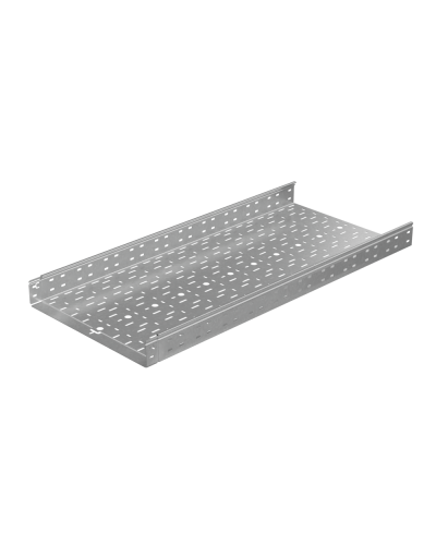 Лоток перфорированный 80х500х1,0 L3000 мм Быстрый монтаж ПЛЮС INOX304 КМ-Профиль (LPplus80-500-1.0-3000 INOX304) в Хасавюрте Кабельные лотки Pintop.ru