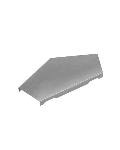 Крышка горизонтального угла 45 гр. 50 мм ПЛЮС КМ-профиль (KGLplus45-50) в Хасавюрте Аксессуары для лотков Pintop.ru