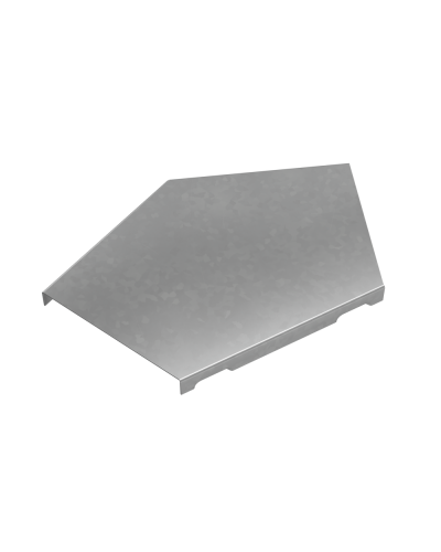 Крышка горизонтального угла 45 гр. 100 мм ПЛЮС КМ-профиль (KGLplus45-100) в Хасавюрте Аксессуары для лотков Pintop.ru