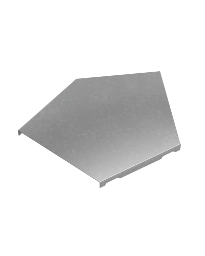 Крышка горизонтального угла 45 гр. 150 мм ПЛЮС КМ-Профиль (KGLplus45-150) в Хасавюрте Аксессуары для лотков Pintop.ru