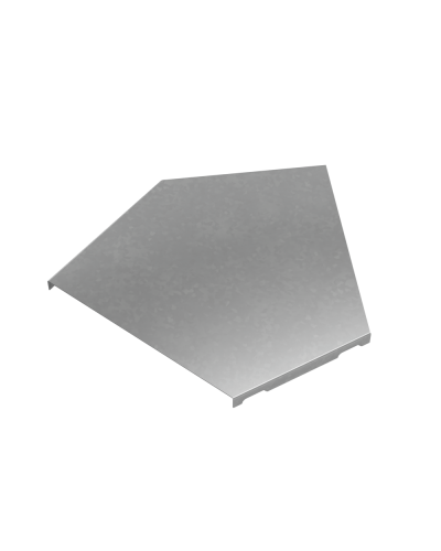 Крышка горизонтального угла 45 гр. 200 мм ПЛЮС INOX304 КМ-Профиль (KGLplus45-200 INOX304) в Хасавюрте Аксессуары для лотков Pintop.ru