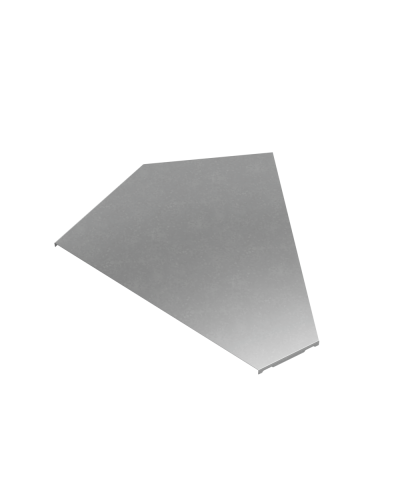 Крышка горизонтального угла 45 гр. 500 мм ПЛЮС КМ-Профиль (KGLplus45-500) в Хасавюрте Аксессуары для лотков Pintop.ru