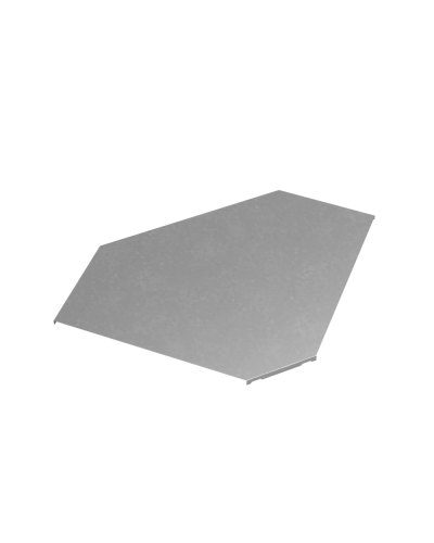 Крышка горизонтального угла 90 гр. 400 мм ПЛЮС КМ-Профиль (KGLplus90-400) в Хасавюрте Аксессуары для лотков Pintop.ru