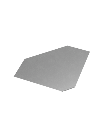 Крышка горизонтального угла 90 гр. 500 мм ПЛЮС КМ-Профиль (KGLplus90-500) в Хасавюрте Аксессуары для лотков Pintop.ru