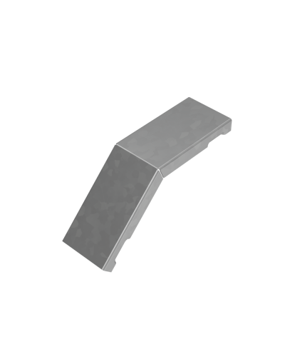 Крышка внешнего вертикального угла 45 гр. 50 мм ПЛЮС КМ-Профиль (KVLplus45-50) в Хасавюрте Аксессуары для лотков Pintop.ru