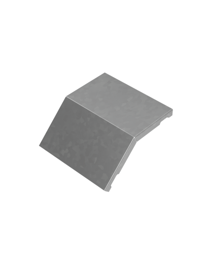 Крышка внешнего вертикального угла 45 гр. 150 мм ПЛЮС HD КМ-Профиль (KVLplus45-150 HD) в Хасавюрте Аксессуары для лотков Pintop.ru