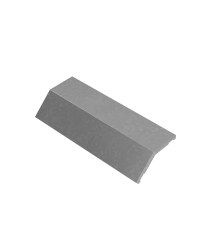 Крышка внешнего вертикального угла 45 гр. 400 мм ПЛЮС HD КМ-Профиль (KVLplus45-400 HD) в Хасавюрте Аксессуары для лотков Pintop.ru