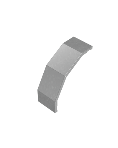 Крышка внешнего вертикального угла 90 гр. 100 мм ПЛЮС HD85 КМ-профиль (KVLplus90-100 HD85) в Хасавюрте Аксессуары для лотков Pintop.ru