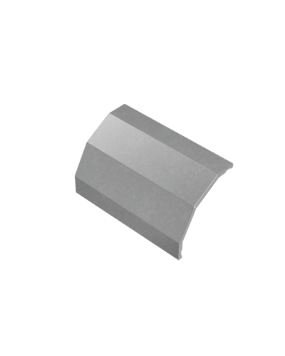 Крышка внешнего вертикального угла 90 гр. 400 мм ПЛЮС INOX304 КМ-Профиль (KVLplus90-400 INOX304) в Хасавюрте Аксессуары для лотков Pintop.ru