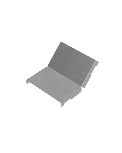 Крышка внутреннего вертикального угла 45 гр. 100 мм ПЛЮС INOX304 КМ-Профиль (KNLplus45-100 INOX304) в Хасавюрте Аксессуары для лотков Pintop.ru