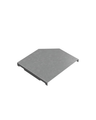 Крышка переходника левого 100-150 мм ПЛЮС КМ-Профиль (KPDplus100-150-L) в Хасавюрте Аксессуары для лотков Pintop.ru