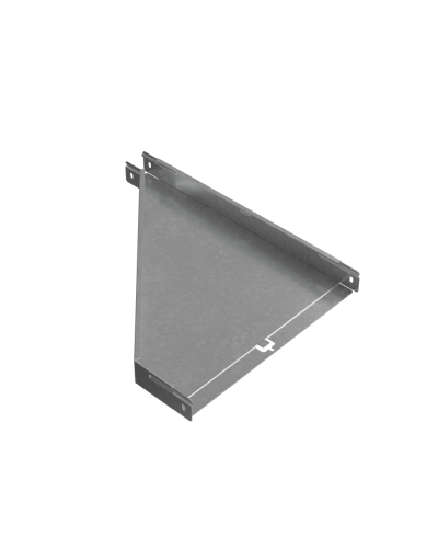 Переходник правый 50х50-400 мм ПЛЮC INOX304 КМ-Профиль (PDplus50-50-400-R INOX304) в Хасавюрте Аксессуары для лотков Pintop.ru