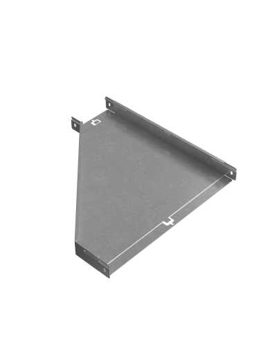 Переходник правый 50х150-500 мм ПЛЮC INOX304 КМ-Профиль (PDplus50-150-500-R INOX304) в Хасавюрте Аксессуары для лотков Pintop.ru