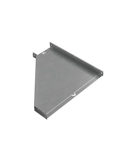 Переходник правый 50х200-600 мм ПЛЮС КМ-Профиль (PDplus50-200-600-R) в Хасавюрте Аксессуары для лотков Pintop.ru