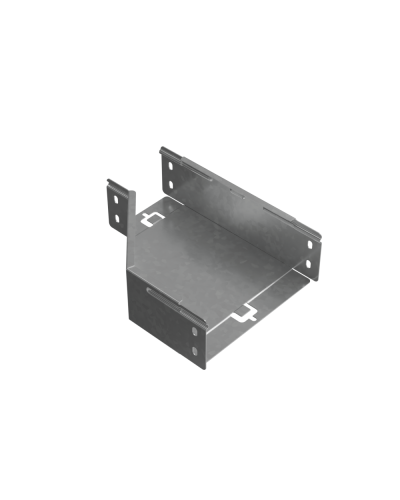 Переходник правый 80х100-200 мм ПЛЮC INOX304 КМ-Профиль (PDplus80-100-200-R INOX304) в Хасавюрте Аксессуары для лотков Pintop.ru