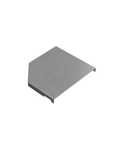 Крышка переходника правого 100-150 мм ПЛЮС КМ-Профиль (KPDplus100-150-R) в Хасавюрте Аксессуары для лотков Pintop.ru