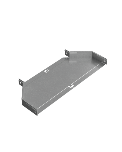 Переходник центральный 50х400-600 мм ПЛЮС INOX304 КМ-Профиль (PDplus50-400-600-C INOX304) в Хасавюрте Аксессуары для лотков Pintop.ru