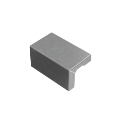 Переходник по высоте 50-100х100 мм "ПЛЮС" INOX304 КМ-Профиль (PDHplus50-100-100 INOX304)