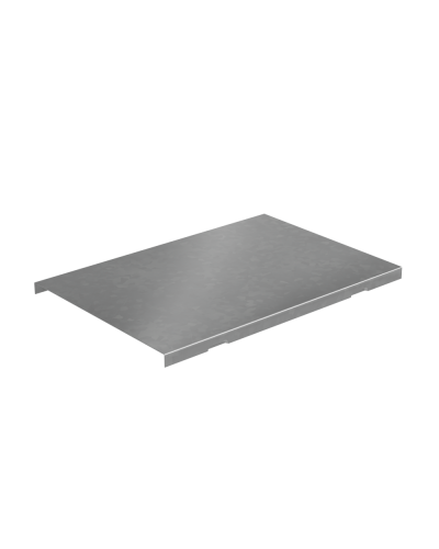 Крышка угла вертикального внешнего 400 мм с разворотом трассы на 90 гр. ПЛЮС HD85 КМ-профиль (KVLPDplus90-400 HD85) в Хасавюрте Аксессуары для лотков Pintop.ru