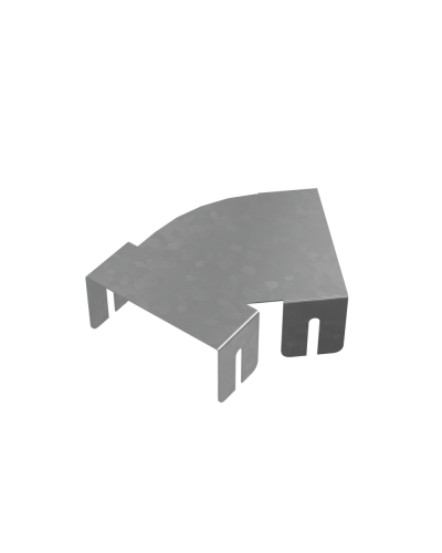 Крышка горизонтально-изменяемого угла 0-45 гр. 100 мм ПЛЮС INOX304 КМ-Профиль (KIGLplus100 INOX304) в Хасавюрте Аксессуары для лотков Pintop.ru