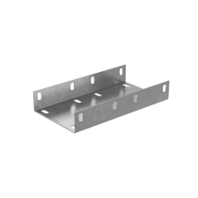 Соединительная пластина усиленная П-образная для лотка 50х150 мм "ПЛЮС" INOX304 КМ-Профиль (SPUplus50-150 INOX304)