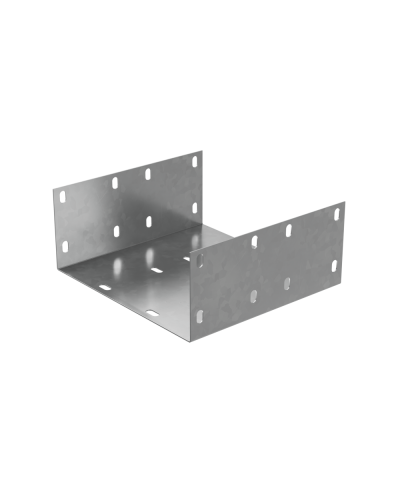Соединительная пластина усиленная П-образная для лотка 100х400 мм ПЛЮС КМ-Профиль (SPUplus100-400) в Хасавюрте Аксессуары для лотков Pintop.ru