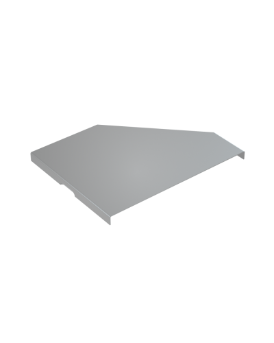 Крышка переходника левого 150-200 мм КМ-Профиль (KPD150-200-L) в Хасавюрте Аксессуары для лотков Pintop.ru