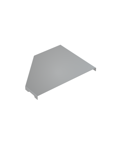 Крышка переходника правого 50-150 мм КМ-Профиль (KPD50-150-R) в Хасавюрте Аксессуары для лотков Pintop.ru