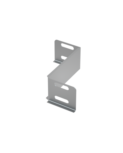 Переходник упрощенный левый 50х200 мм КМ-Профиль (PDL50-200) в Хасавюрте Аксессуары для лотков Pintop.ru