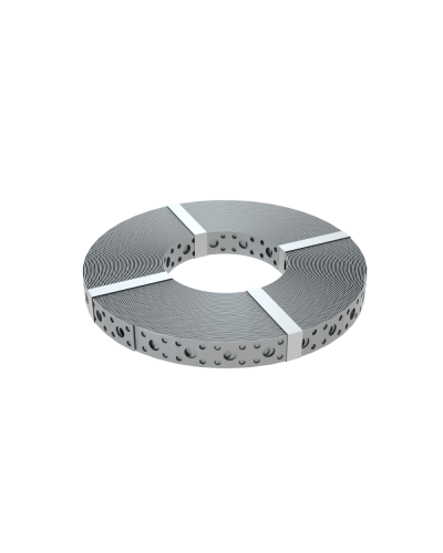 Перфорированная монтажная лента 20х0,7 мм (упак. 25 м) КМ-Профиль (PF0.7-20) в Хасавюрте Аксессуары для лотков Pintop.ru