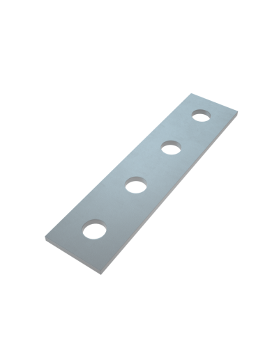 Пластина соединительная с 4 отверстиями 166 мм HD85 КМ-профиль (PS-4 HD85) в Хасавюрте Аксессуары для лотков Pintop.ru