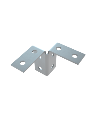 Пластина угловая двойная усиленная HD85 КМ-профиль (2USG4 HD85) в Хасавюрте Аксессуары для лотков Pintop.ru