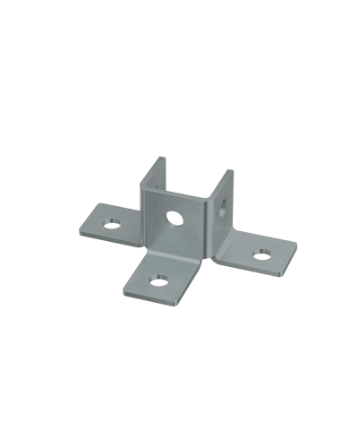 Пластина угловая тройная короткая HD85 КМ-профиль (3USG2 HD85) в Хасавюрте Аксессуары для лотков Pintop.ru