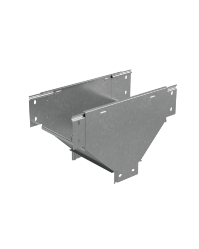 Т-отвод вертикальный вниз 100х100 мм ПЛЮС INOX304 КМ-Профиль (TDVplus100-100 INOX304) в Хасавюрте Аксессуары для лотков Pintop.ru