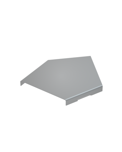 Крышка горизонтального угла 45 гр. 100 мм КМ-Профиль (KGL45-100) в Хасавюрте Аксессуары для лотков Pintop.ru