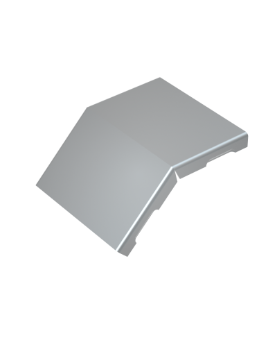 Крышка внешнего вертикального угла 45 гр. 200 мм КМ-Профиль (KVL45-200) в Хасавюрте Аксессуары для лотков Pintop.ru