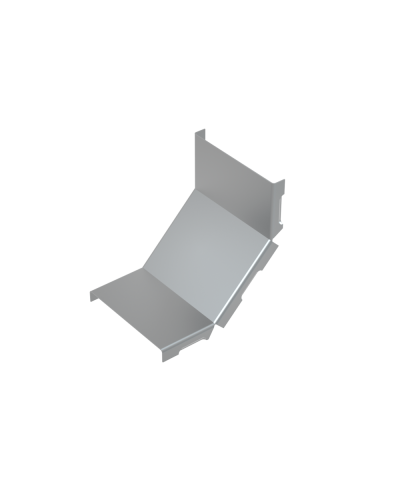 Крышка внутреннего вертикального угла 90 гр. 100 мм КМ-Профиль (KNL90-100) в Хасавюрте Аксессуары для лотков Pintop.ru