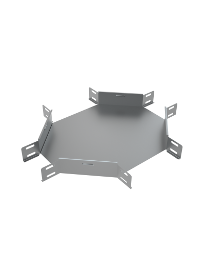 Х-разветвитель 50х200 мм КМ-Профиль (XD50-200) в Хасавюрте Аксессуары для лотков Pintop.ru