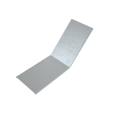 Крышка лестничного вертикального внутреннего угла 45 гр. 400 мм INOX304 КМ-Профиль (KLNL45-400 INOX304)