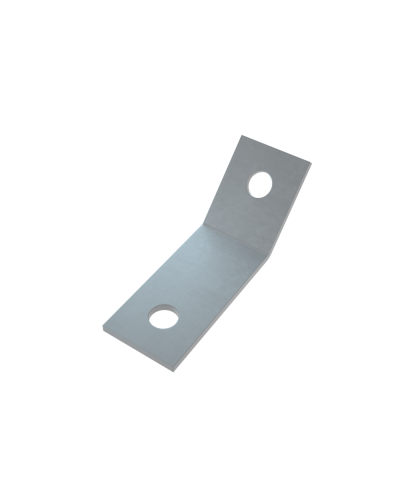 Уголок 45 гр. (2 отверстия) КМ-Профиль (USG45-2) в Хасавюрте Аксессуары для лотков Pintop.ru