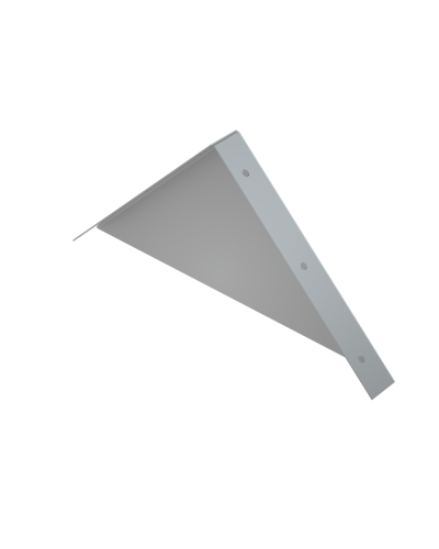 Заглушка двускатной крышки 200 мм HD КМ-Профиль (ZKLZ200 HD) в Хасавюрте Аксессуары для лотков Pintop.ru