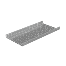 Лоток перфорированный 80х600х1,0 L2000 мм "Стандарт ПЛЮС" INOX304 КМ-Профиль (LPEplus80-600-1.0-2000 INOX304)