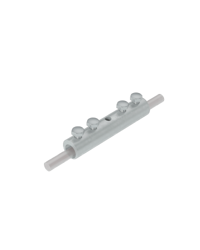 Четырехболтовой сквозной соединитель прутка Ø 5-10 мм INOX304 КМ-Профиль (4SS-D5-10 INOX304) в Хасавюрте Крепеж Pintop.ru
