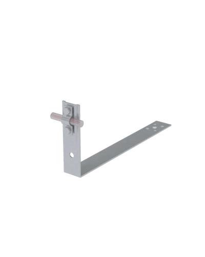 Черепичный держатель болтовой на обрешётку для прутка Ø 5-10 мм L380 мм H100 мм HD КМ-профиль (CDBO-L380-D5-10 HD) в Хасавюрте Крепеж Pintop.ru