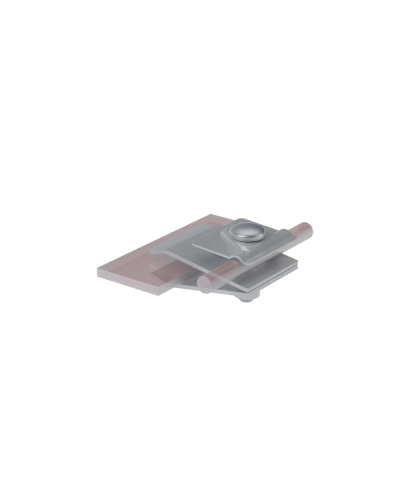 Фальцевый держатель H60 мм для прутка Ø 5-10 мм HD КМ-Профиль (FD-H60-D5-10 HD) в Хасавюрте Монтажные материалы Pintop.ru