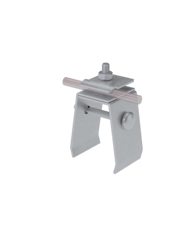 Универсальный фальцевый держатель H70 мм для прутка Ø 5-10 мм КМ-профиль (UFD-H70-D5-10) в Хасавюрте Монтажные материалы Pintop.ru